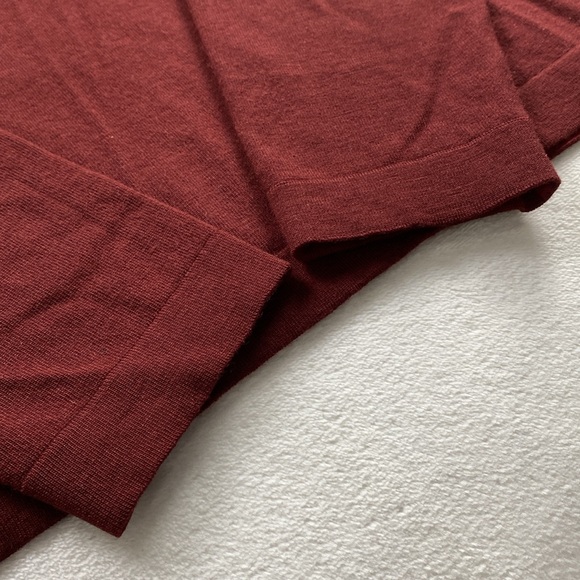 Banana Republic Stretch Merino Wool Blend Johnny Collar Long Sleeve Sweater Polo - Picture 10 of 16